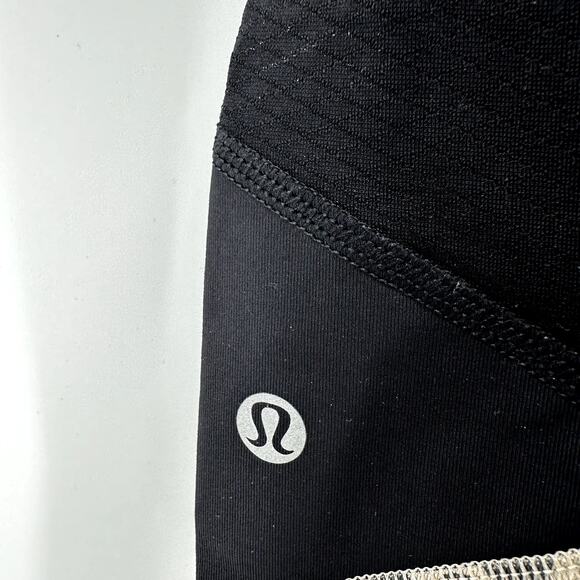Lululemon Pace Rival Crop 22" Full-On Luxtreme Lycra Ace Spot Grain Black 6 - Picture 3 of 5